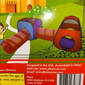Kiddzery 4pc Kids Play Tent Pop Up 2 Tents 2 Crawl Tunnels